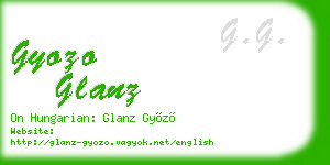 gyozo glanz business card