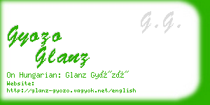 gyozo glanz business card